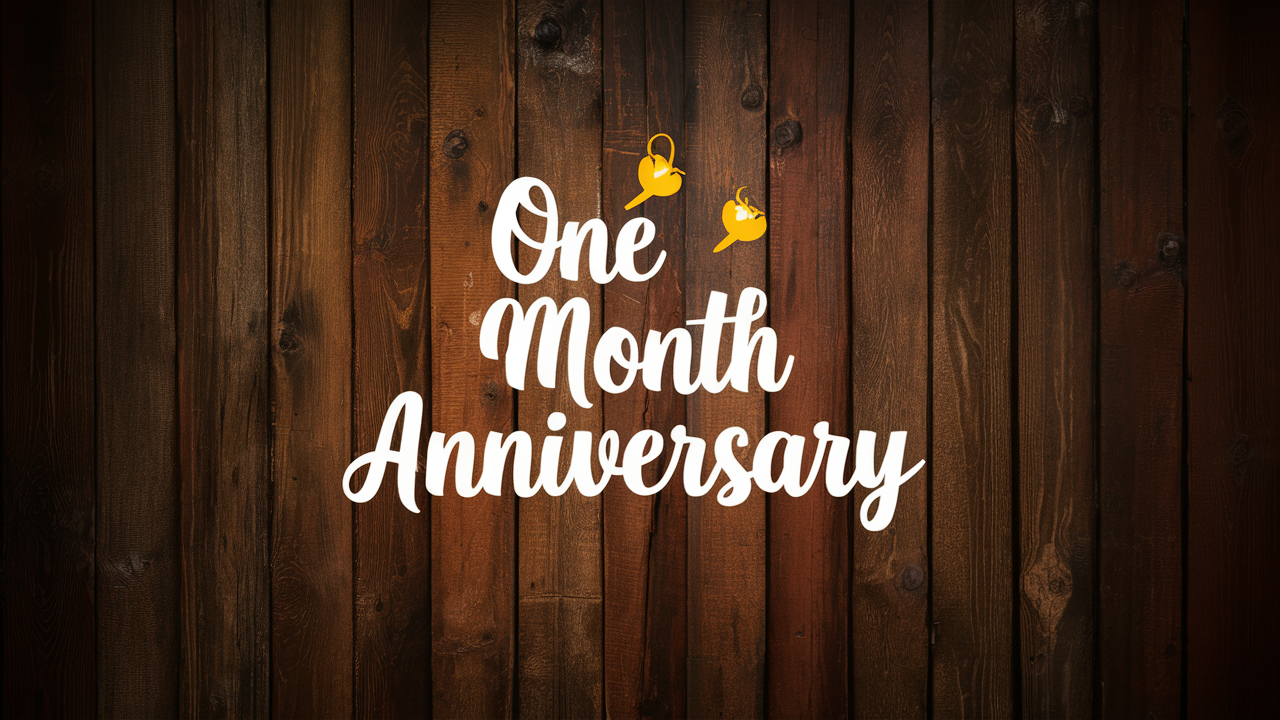 One Month Anniversary Wishes