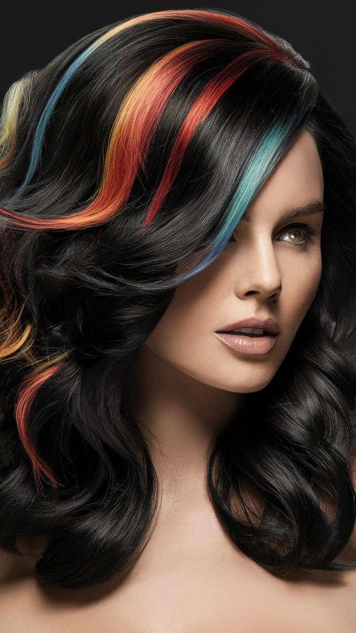 What Hair Colour Stands Out on Black Hair Without Bleach?