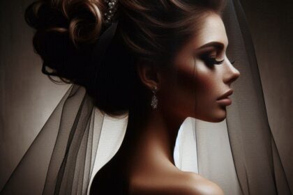 25 High Updo with Veil Ideas