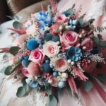 27 Pink and Blue Wedding Bouquet Ideas