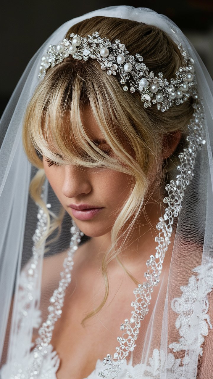 25 Bridal Hairstyles with Bangs