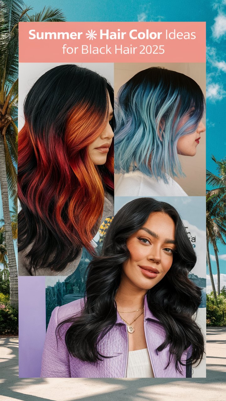 Summer Hair Color Ideas for Black Hair 2025